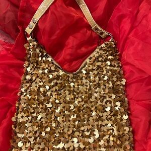 Gold Sequin Women's Bag